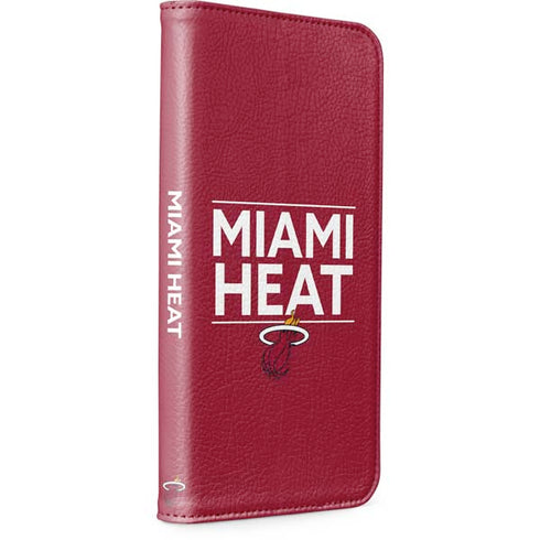 NBA Miami Heat Standard - Red iPhone 15 Pro Folio Case